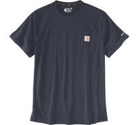 Carhartt Force Relaxed Fit Midweight Short Sleeve Pocket T-shirt, bleu foncé, Taille L