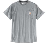 Carhartt Force Relaxed Fit Midweight Short Sleeve Pocket T-shirt, gris, taille M pour homme