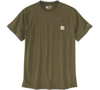 Carhartt Force Relaxed Fit Midweight Short Sleeve Pocket T-shirt, vert-brun, taille S pour homme