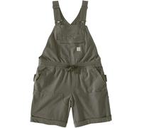 Carhartt Force Ripstop, salopette-short femme L Olive Olive