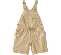 Carhartt Force Ripstop, salopette-short femme S Beige Beige