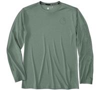 Carhartt Force Sun Defender™ Long-Sleeve Logo Graphic Long-Sleeve Chemise fonctionnelle, Vert, Taille L