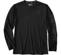 Carhartt Force Sun Defender™ Relaxed-Fit, t-shirt manches longue S Noir Noir