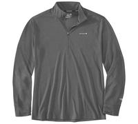 Carhartt Force Sun Defender Relaxed Half-Zip Chemise fonctionnelle, Couleurs de l’acier, Taille S