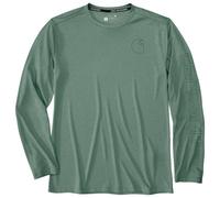 Carhartt - Force Sun Defender Relaxed L/S Logo - Haut à manches longues - L - green slate heather