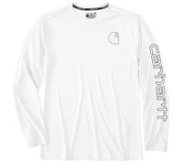 Carhartt - Force Sun Defender Relaxed L/S Logo - Haut à manches longues - XL - white