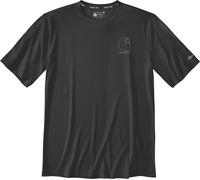 Carhartt T-shirt Force Sun Defender Relaxed Logo manches courtes Noir XXL