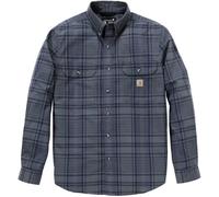 Carhartt Fort Loose LS Plaid Chemise, bleu, Taille M