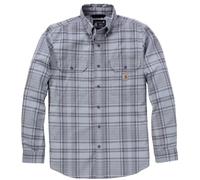 Carhartt Fort Loose LS Plaid Chemise, gris, Taille XL
