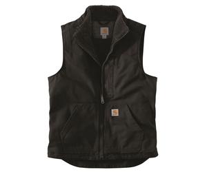 Carhartt Gilet délavé Duck Lined Mock Neck Vest Black XXL