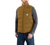 Carhartt Gilet d'hiver pour homme - Coupe moyenne, Marron chêne, XL