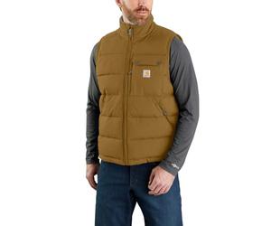 Carhartt Gilet d'hiver pour homme - Coupe moyenne, Marron chêne, XL