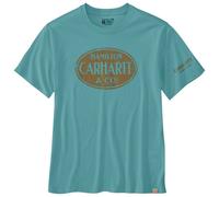 T-shirt Hamilton Graphic Manches Courtes - Bleu HL0 - CARHARTT - 106774 L
