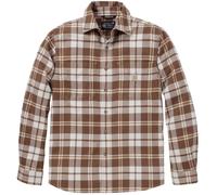 Carhartt Hamilton Relaxed LS Plaid Chemise, Marron/blanc, Taille XL