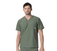 Carhartt Haut médical à col en V pour Homme, Vert Olive, Taille 5XL