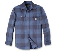 Carhartt - Heavyweight Flannel L/S Plaid Shirt - Chemise - M - navy