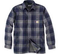 Carhartt Heavyweight Flannel Sherpa Chemise, bleu, Taille S