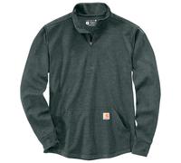 Carhartt - Heavyweight Half Zip Thermal L/S T-Shirt - Pull - L - elm heather