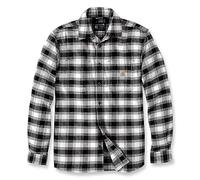 Carhartt Herren Langarmhemd Flannel L,S Plaid Shirt, Farbe:Malt, Größe:L