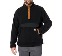 Carhartt Homme RELAXED FIT FLEECE PULLOVER Veste polaire, Black, S