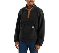 Carhartt Homme RELAXED FIT FLEECE PULLOVER Veste polaire, Black, S