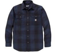 Carhartt Hubbard Loose LS Plaid Chemise, bleu/noir, Taille 2XL