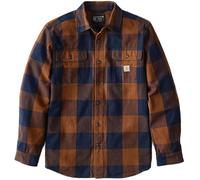 Carhartt Chemise Ample à Carreaux en Flanelle à Manches Longues pour Homme, Canard Rouge, Taille L