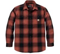 Carhartt Hubbard Loose LS Plaid Chemise, Rouge/Noir, Taille XL