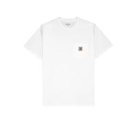 Carhartt I030434 02XX T-SHIRT S/S POCKET BLANC TG S, Blanc, S
