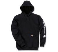 Carhartt Sweat à capuche K288 – Logo sur la manche Noir L