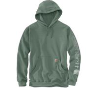 Carhartt Iconic K288 Logo Sweat, Vert/Gris, Taille S