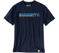 Carhartt Irvine Layered Logo, t-shirt M Bleu Foncé/Bleu Bleu Foncé/Bleu