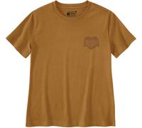 Carhartt Irvine Heritage Heart, t-shirt femmes S Marron Clair/Marron Marron Clair/Marron
