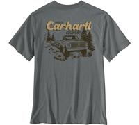Carhartt Irvine Truck, t-shirt S Gris/Marron Gris/Marron