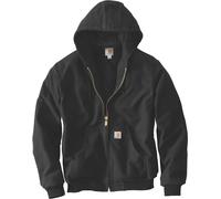 Carhartt J140 Jac Active Jac Veste isolante en flanelle doublée de flanelle pour homme Coupe ample, noir, Taille S