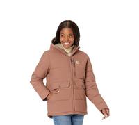 Carhartt Veste pour femme Relaxed Fit – Isolée, imperméable, Wind Fighter – Noix de muscade L