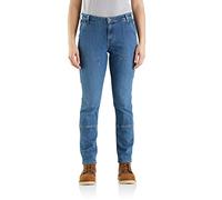 Carhartt Jean pour femme double devant droit, tilleul, W42