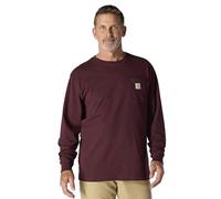 Carhartt K126 T-Shirt à Manches Longues et col Rond pour Homme - L - Port, Port, Taille L