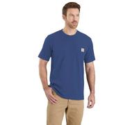 Carhartt K87 Pocket S/S Shirt Utilitaire de Travail, Bleu océan, S Hommes