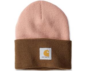 Carhartt Knit Cuffed Two-Tone Beanie, rose/marron, Taille unique
