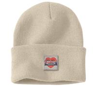 Carhartt Knit Heart Patch Beanie Chapeau, Oat Milk, Taille Unique Mixte