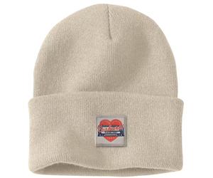 Carhartt Knit Heart Patch Tuque féminin, beige