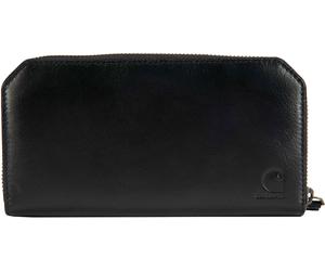 Carhartt Leder Clutch, portefeuille femmes Taille unique Noir Noir