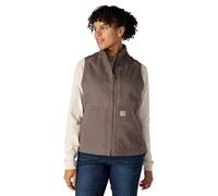 Carhartt Lined Mock Neck Vest Gilet à col montant doublé en sherpa, TAUPE GREY, M aux Femmes