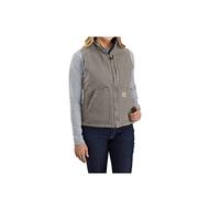 Carhartt Sherpa Lined Mock Neck Gilet pour dames, gris, taille M pour femmes