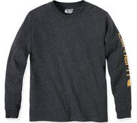 Carhartt Logo Longsleeve ( Longsleeve ), noir-gris, taille L pour homme