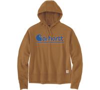 Carhartt Fiber Series, sweat à capuche femme XS Marron Clair/Bleu Marron Clair/Bleu