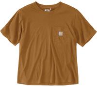 Carhartt Loose Fit Lightweight Short Sleeve Crewneck Ladies T-shirt, brun, taille XS pour femmes