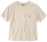 Carhartt Loose Fit Lightweight Short Sleeve Crewneck Ladies T-shirt, Cream, Taille L