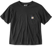 Carhartt Loose Fit Lightweight Short Sleeve Crewneck Ladies T-shirt, noir, Taille S